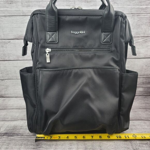 Baggallini Soho Backpack Laptop Backpack Travel Bag Black - Picture 7 of 8